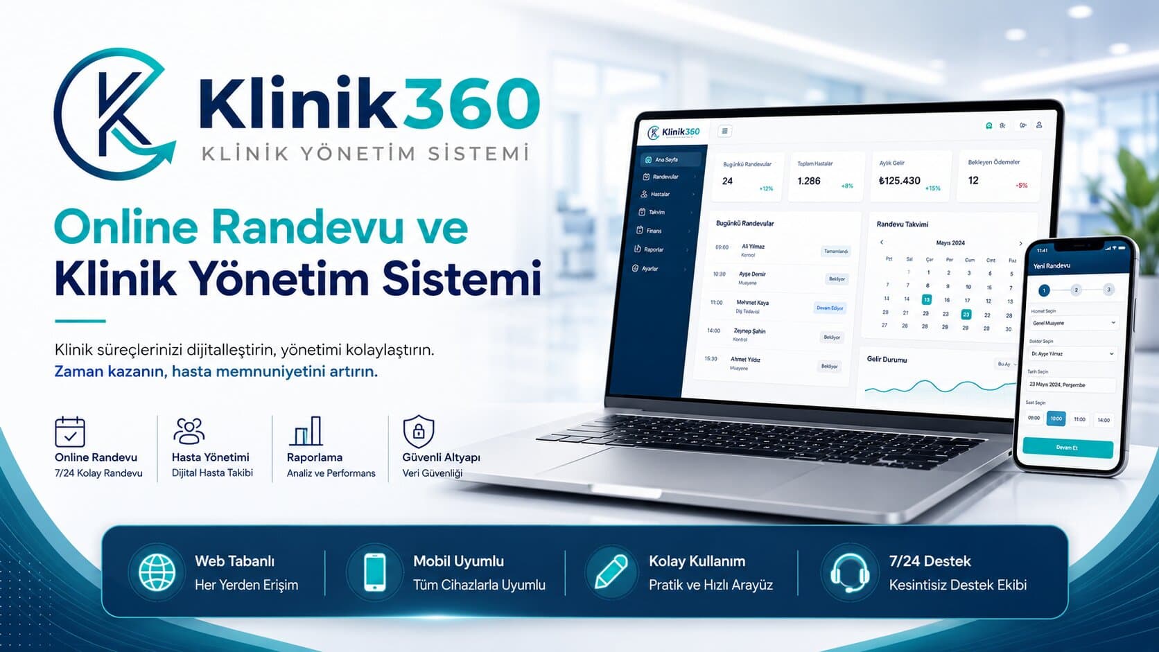 Klinik Yönetim Sistemi: Sağlık Kurumlarınızı Dijitalleştirin!